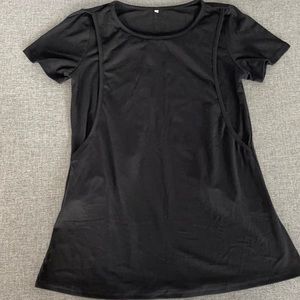 Black Maternity/Nursing Tee